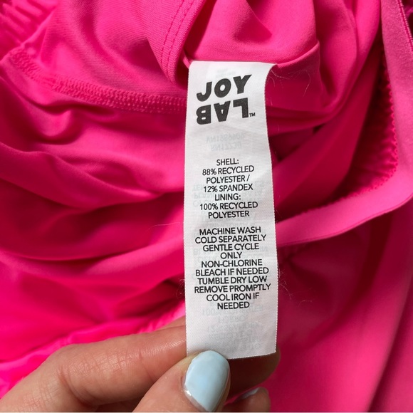 Women's JoyLab Hot Pink High-Rise Pleated Side Athletic Shorts - Picture 8 of 10